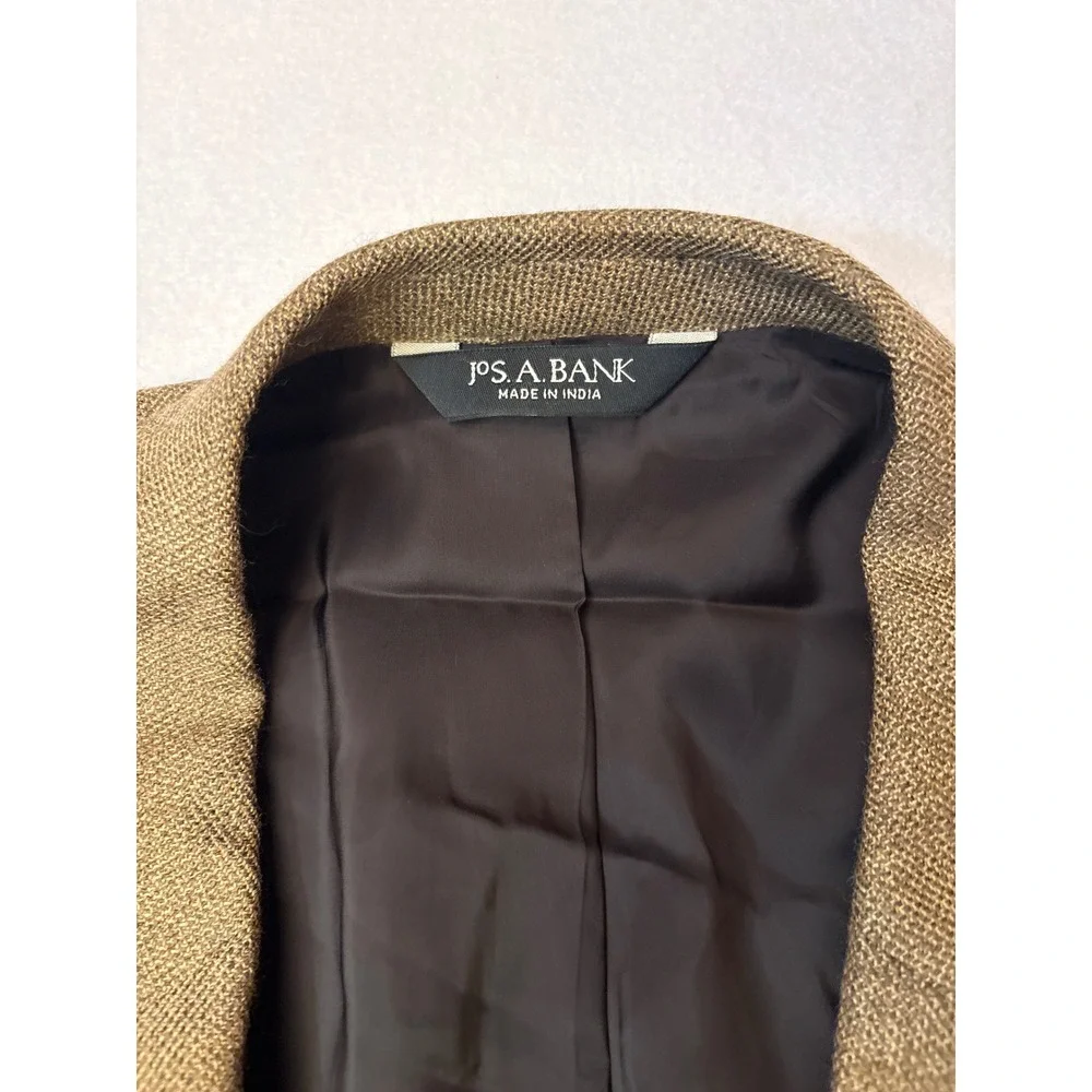 Jos. A. Bank Travelers Collection Brown Textured Two Button Blazer Sport Coat